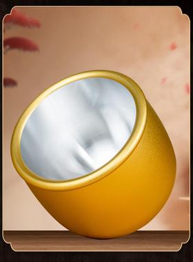 家用铜茶杯财神招财供水杯净水杯道观上供酒杯五供杯圣水杯佛前