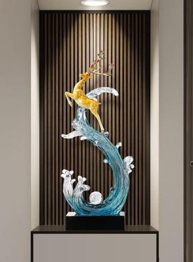 风生水起一路向前轻奢玄关