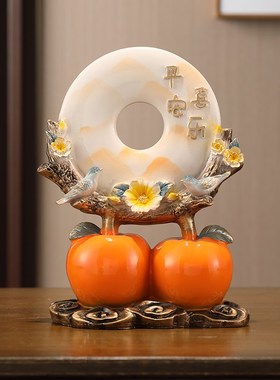 平安喜乐事事如意大象套装高档大气客厅玄关电视柜新房装饰品摆件