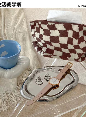 云朵盘香薰蜡烛托盘首饰盘饰品展示盘陶瓷盘摆件装饰 钥匙收纳盘