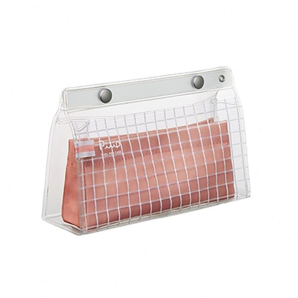 国誉Piiip笔袋磁扣大开口文具盒透明多功能文具袋创意学生用笔袋 - 图3