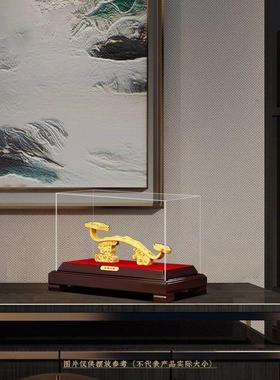 如意摆件绒沙金工艺品家居饰品酒柜博古架客厅装饰品乔迁礼物