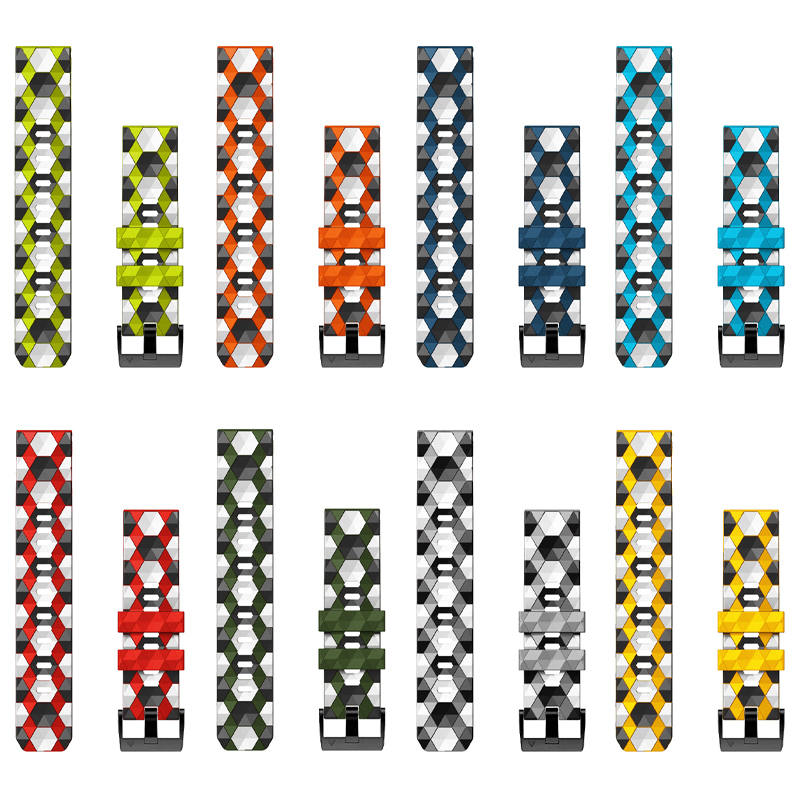 适用garmin佳明fenix7X/6X/泰铁时/安夺 26mm矽胶尼龙钛合金表带 - 图1