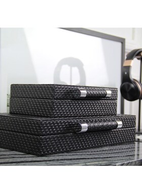 样板房书柜书架创意装饰品装饰盒收纳盒儿童房摆件轻奢室内陈设品