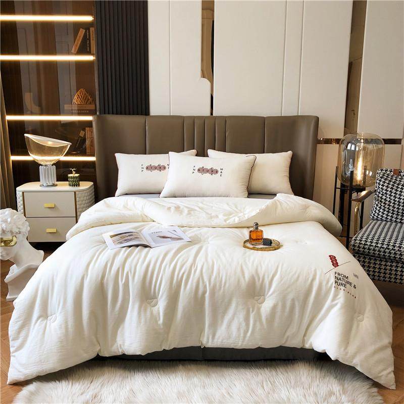 水洗棉ins日式大豆纤维单双人秋冬被芯盖被柔软夏凉被褥子加大棉,淘宝优惠券,粉丝福利购,淘宝优惠卷