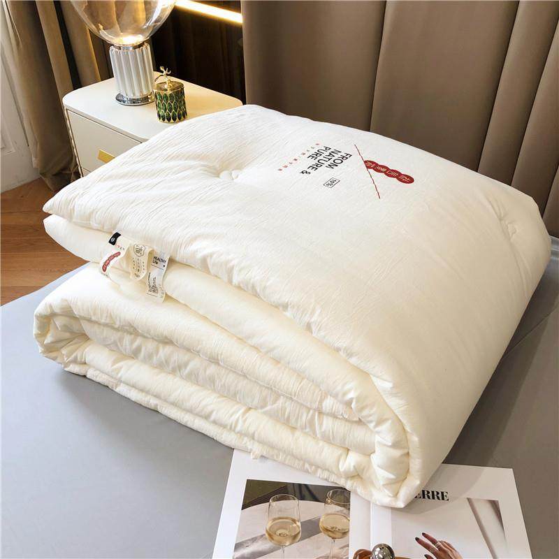 水洗棉ins日式大豆纤维单双人秋冬被芯盖被柔软夏凉被褥子加大棉,淘宝优惠券,粉丝福利购,淘宝优惠卷