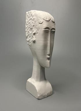 创意现代简约轻奢艺术抽象家居装饰石膏像人物博物馆复刻摆件礼品