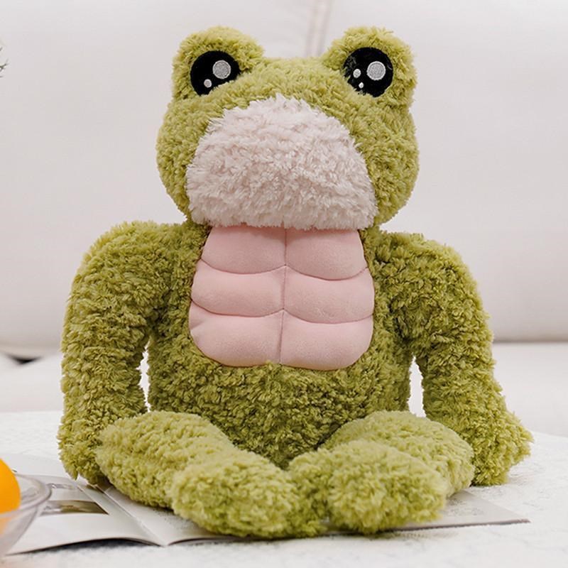 蛙!六块腹肌毛绒玩偶搞怪丑萌青蛙公仔I娃娃丑东西创意礼物送闺蜜 - 图2