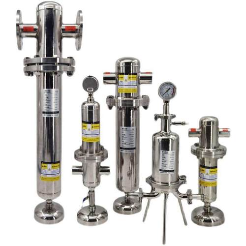 304不锈钢空压机精密过滤器16kg法兰食品除菌压缩空气油水分离器 - 图3