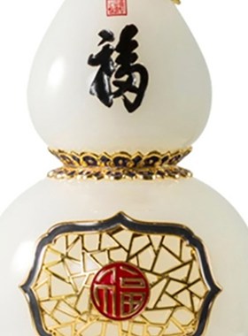 威弗列德精品琉璃客厅办公区送长辈葫芦花瓶精致开业礼品国风摆件