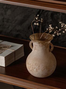 中古侘寂风办公室壁龛装饰品客厅书房开放格复古怀旧美式家居摆件