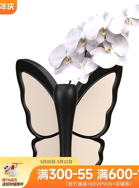 中古风蝴蝶花瓶摆件轻奢高级感客厅玄关柜桌面摆设法式复古装饰品