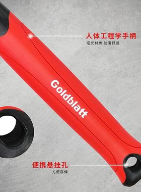 美国Goldblatt无反弹安装锤防震橡胶皮锤软柄木工锤铺砖地板锤