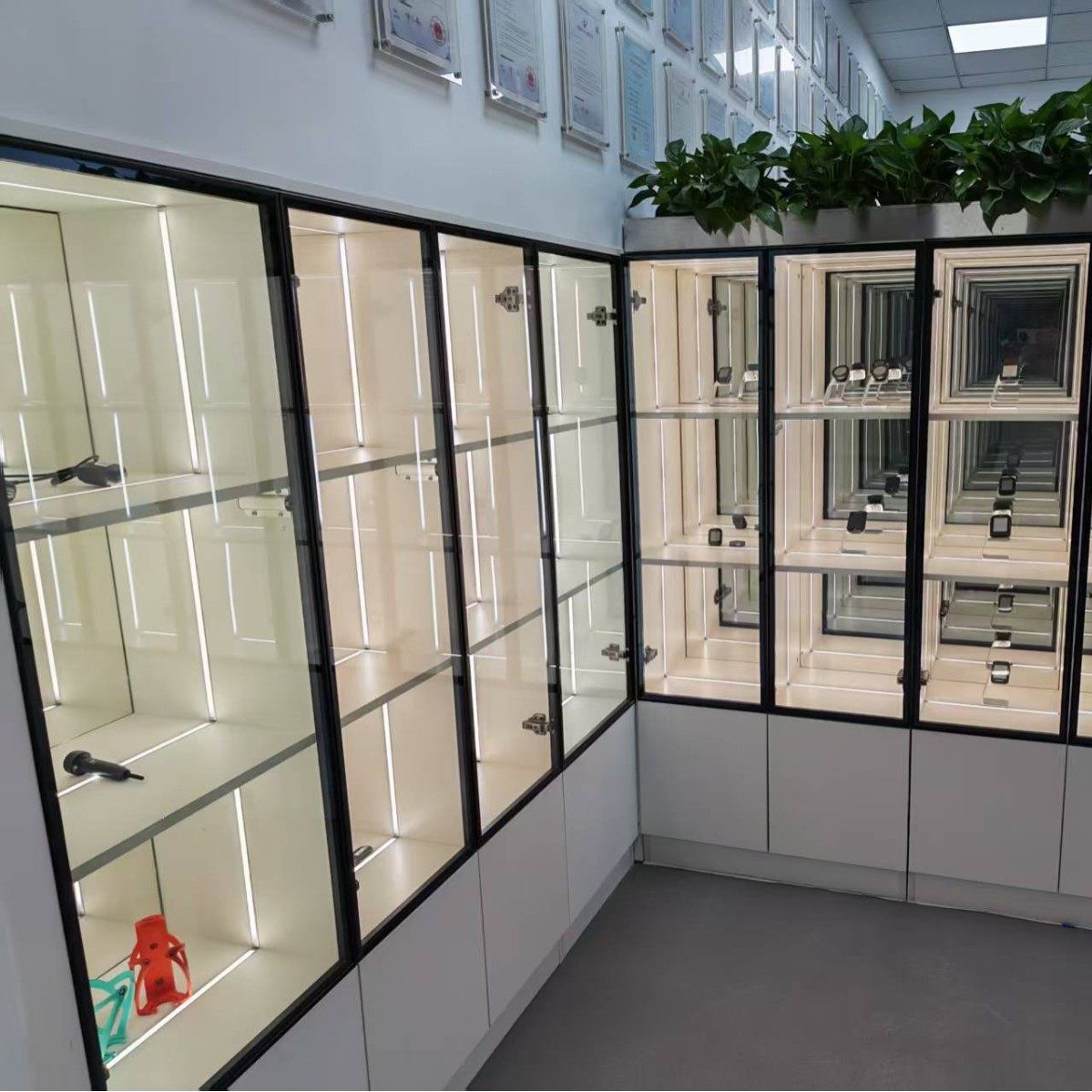 深渊镜展示柜千层镜柜摆件装饰 灯箱玻璃柜网红diy摆件手办柜酒柜,淘宝优惠券,粉丝福利购,淘宝优惠卷