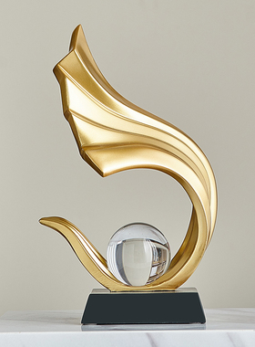 酒柜办公室桌装饰品n摆件现代轻奢高档客厅玄关电视柜家居抽象艺