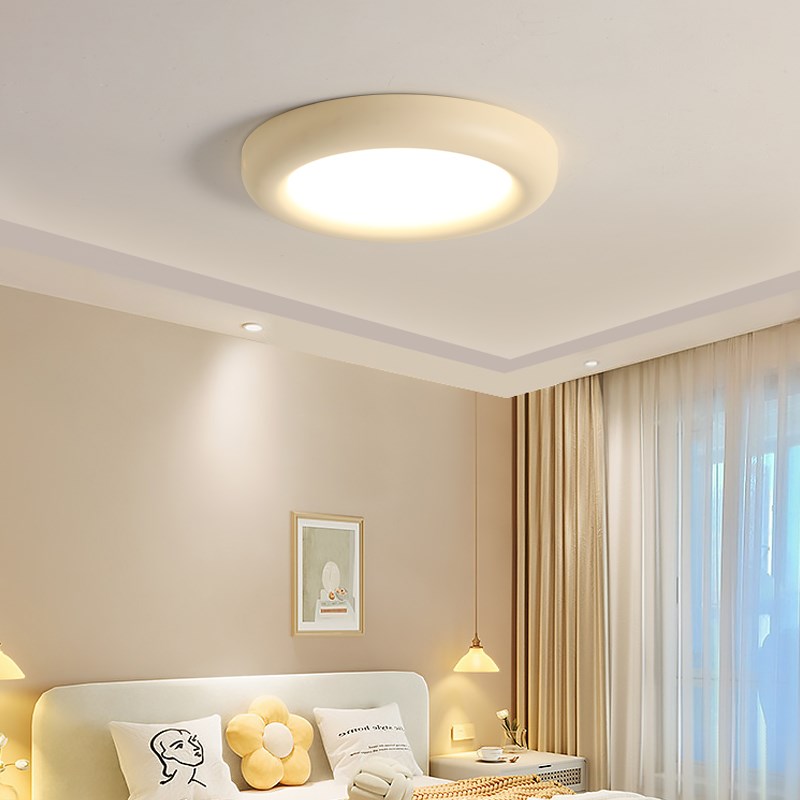 中古奶油风主卧室灯吸顶灯现代简约儿童房间书房中山灯具2025新款 - 图1