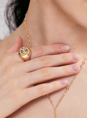 【女神礼物】LM LAGOMIST 砂糖贝果戒指女款高级感轻奢小众