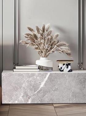 大理石底座桌底座大型地板雕塑码头酒店电视柜装饰展示