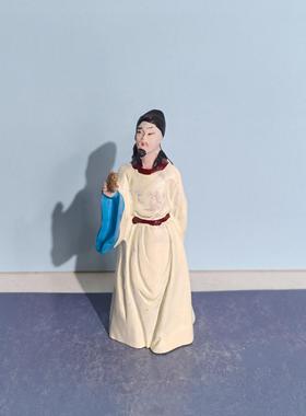 酒坛诗仙李白微景观树脂古代人物摆件微景观造景醉酒举杯中式古典