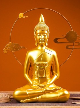 泰国水门寺大佛释迦摩尼佛头东南亚泰式餐厅酒店软装会所装饰摆件