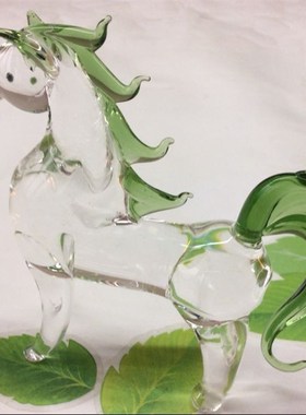 马到成功水晶玻璃鼠牛虎兔龙蛇马羊猴鸡狗猪摆件高档礼品手工艺品