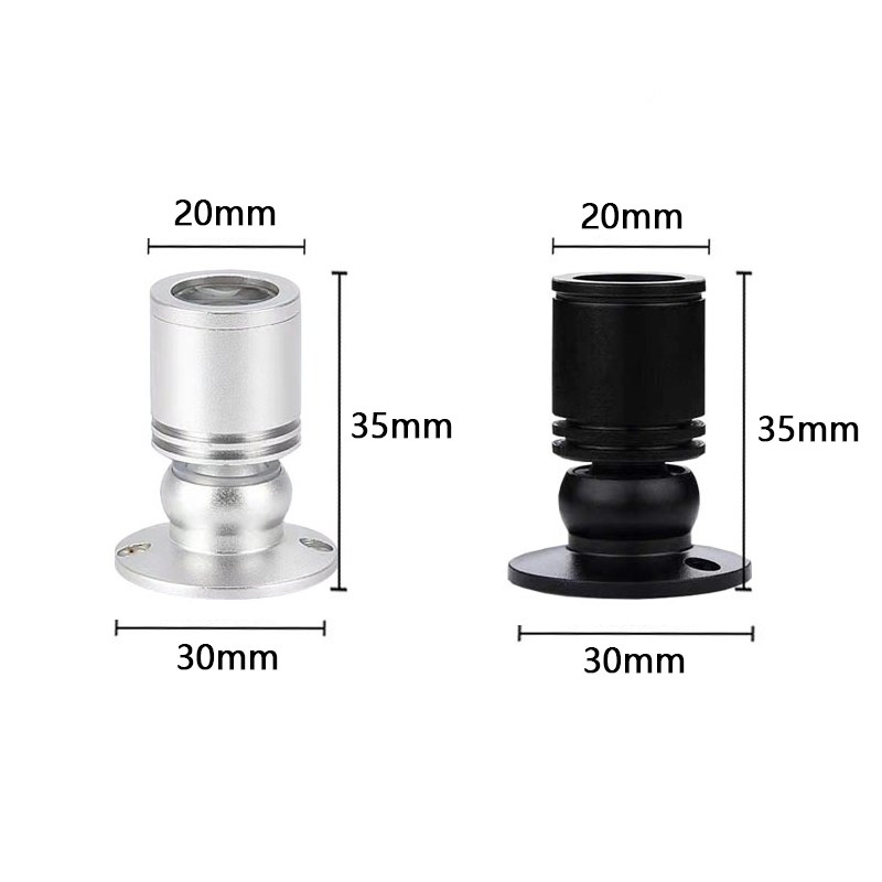 遥控LED明装迷你小射灯USB调光酒柜珠宝柜台展示柜手办模型吸顶灯 - 图2