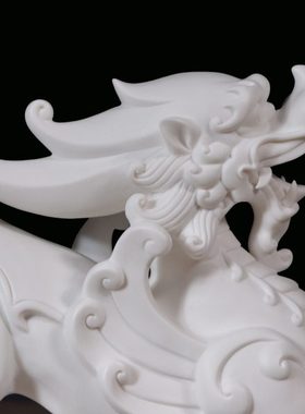 白瓷貔貅摆件工艺品家居摆设办公客厅乔迁装饰品开业陶瓷礼品
