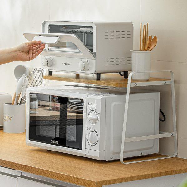 纳川微波炉架子烤箱双层置物架电饭煲厨房多功能家用一体台面支架,淘宝优惠券,粉丝福利购,淘宝优惠卷