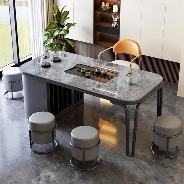 轻奢岩板茶台现简约阳台茶桌椅组合茶几公室小户型功夫泡茶桌,淘宝优惠券,粉丝福利购,淘宝优惠卷