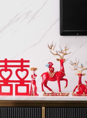 结婚礼物送新人电视柜客厅家居装饰品摆件送闺蜜高档实用情侣礼品