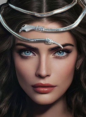 欧美风蛇形个性项链手镯套装