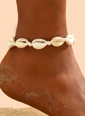 欧美风贝壳编绳饰品套装