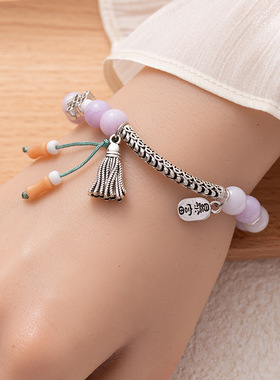 彩色多巴胺手链女复古风