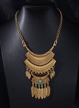 复古民族风流苏项链14