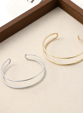 欧美风冷淡风开口手镯