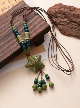 夏日多巴胺波西米亚串珠项链