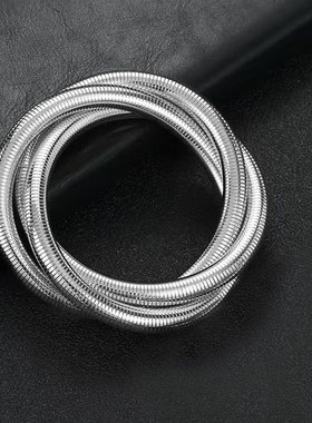 金色弹力蛇骨手镯女款