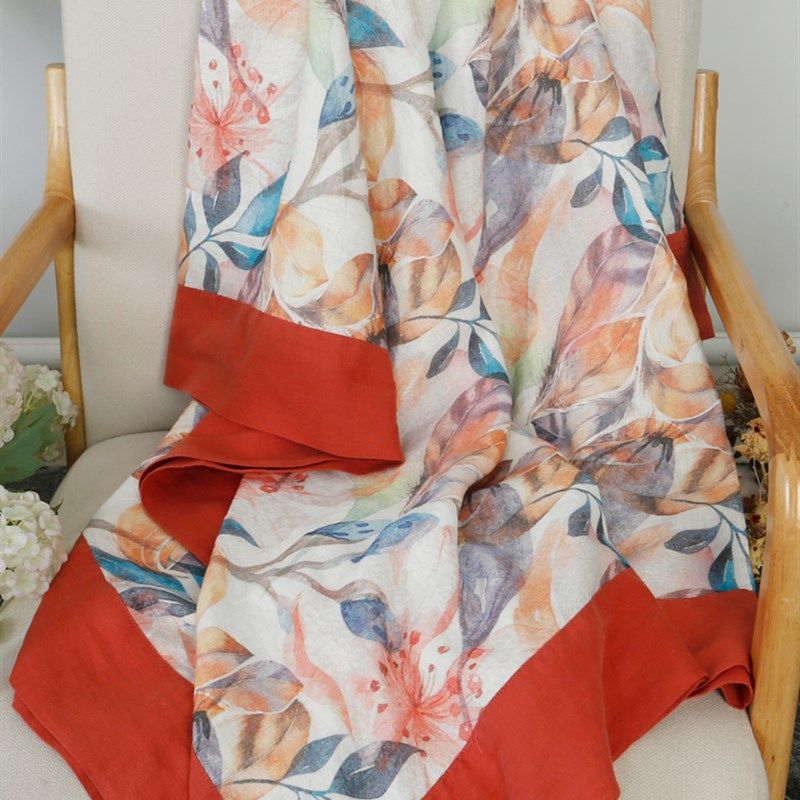 【专享121】外贸余料汉麻印花小床单学生宿舍空调毯可铺可盖,淘宝优惠券,粉丝福利购,淘宝优惠卷