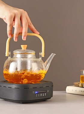 多功能电陶炉玻璃泡茶壶不挑壶家用静音迷你煮茶器套装小型煮茶炉