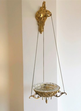 中古覆古客厅法式壁挂墙上花器花园卧室阳台花篮盆装饰香薰扩香器