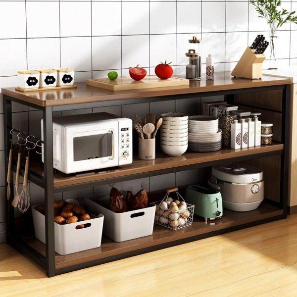 厨房置物架落地多层微波炉锅具收纳架家用多功能分层烤箱储物架子,淘宝优惠券,粉丝福利购,淘宝优惠卷