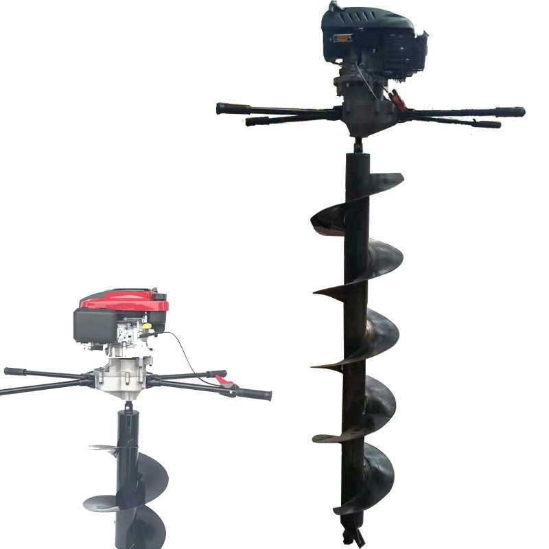 地钻挖坑机钻地挖坑机隆鑫t224四冲程电杆打洞挖坑机打桩机种植机 - 图3