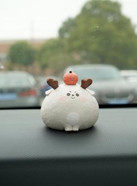 圣诞礼物车载摆件可爱高级感桌面保平安汽车女生生日礼物一鹿苹安