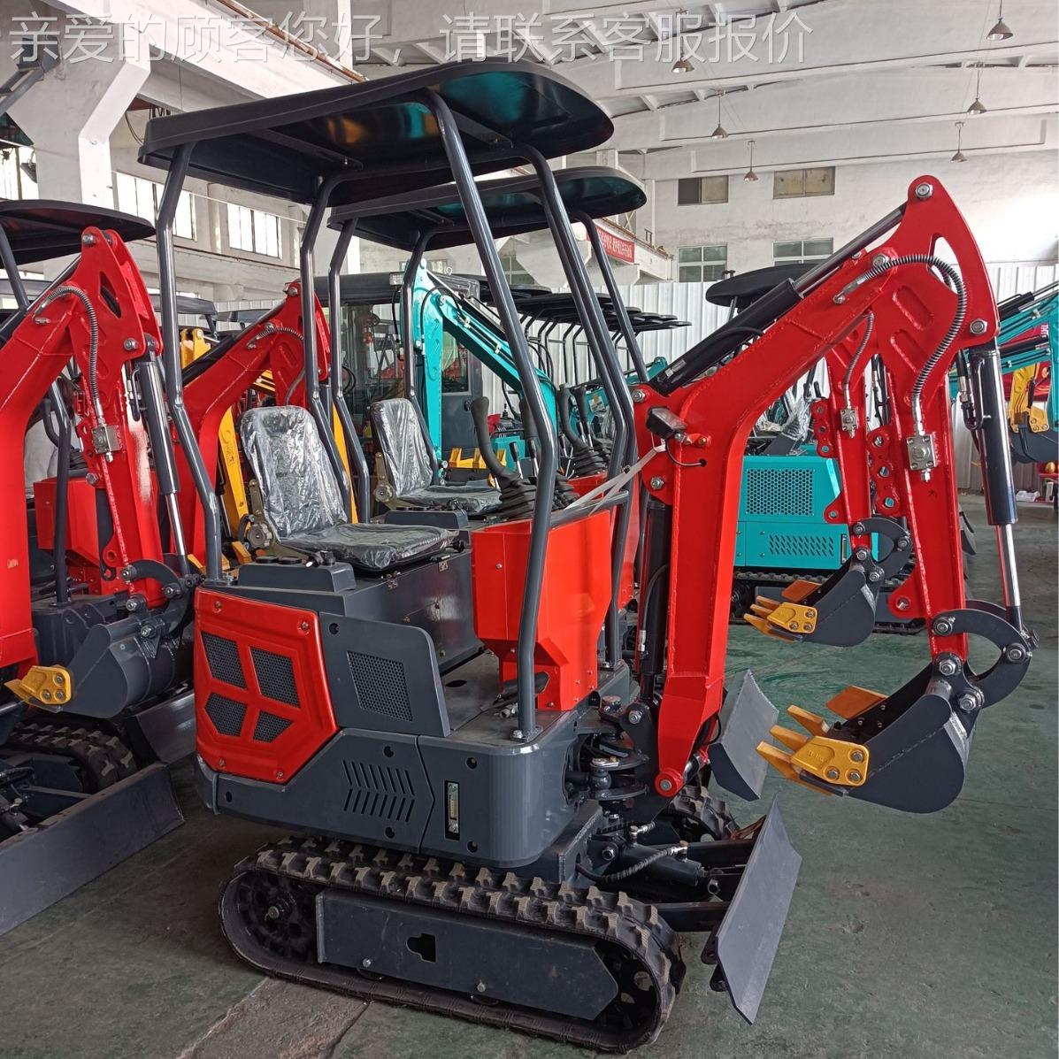 定程挖制小型挖掘CQ12机果园小微机工挖坑填土小钩机型履带式挖掘 - 图0