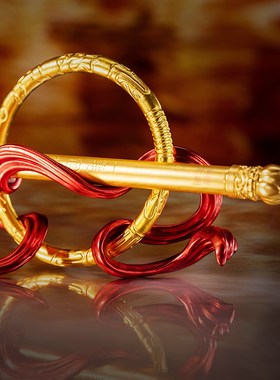 朱炳仁铜一笔定乾坤火尖枪乾坤圈混天绫哪吒降魔摆件新春送礼礼盒