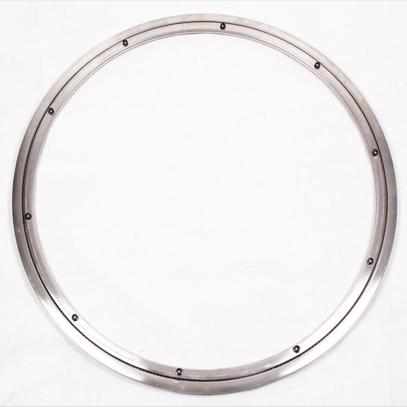 火锅桌玻璃防滑底座圆桌面轨道滑轮餐桌不锈钢转芯旋转酒店转盘器 - 图3