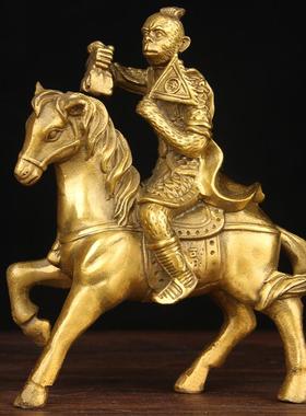 铜马上封侯摆件铜马上财神摆件铜马上赢摆件铜官印马上封侯