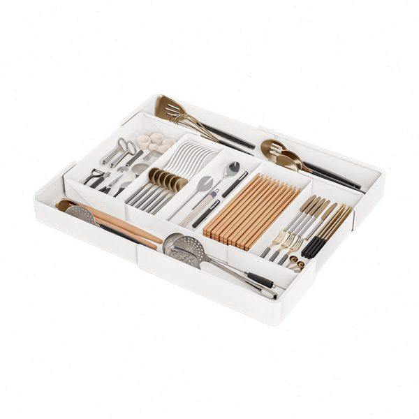 收纳盒抽屉内置分格组合厨房收纳碗筷锅铲收纳分格整理餐具收纳盒,淘宝优惠券,粉丝福利购,淘宝优惠卷