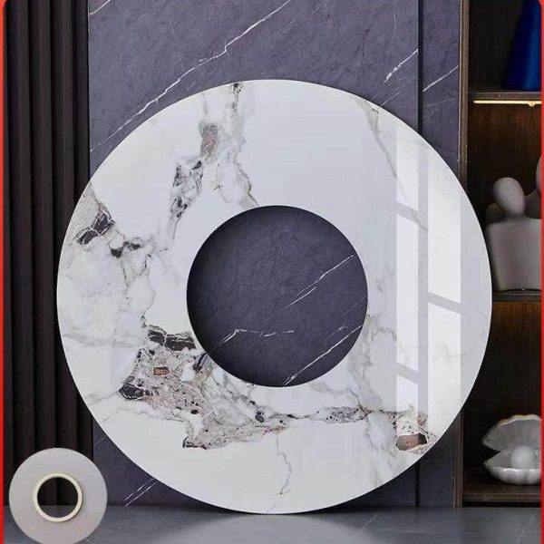 开孔岩板转盘火锅餐桌转盘定做中间挖空定制分体底座旋转涮肉烤肉,淘宝优惠券,粉丝福利购,淘宝优惠卷