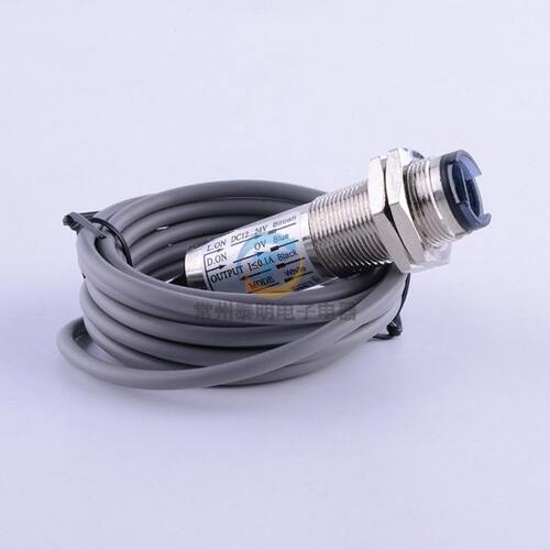 沪工光电开关CDD-40N漫反射10-30CM可调NPN常开24V伏直流四线12V - 图1